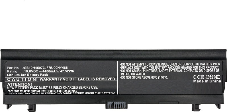 CoreParts - Laptop-Batterie (gleichwertig mit: Lenovo 00NY486, Lenovo 00NY488, Lenovo 00NY489, Lenovo FRU00NY486, Lenovo FRU00NY488, Lenovo FRU00NY489, Lenovo SB10H45071, Lenovo SB10H45073, Lenovo SB10H45074) - Lithium-Ionen - 4400 mAh - 48 Wh - Schwarz -