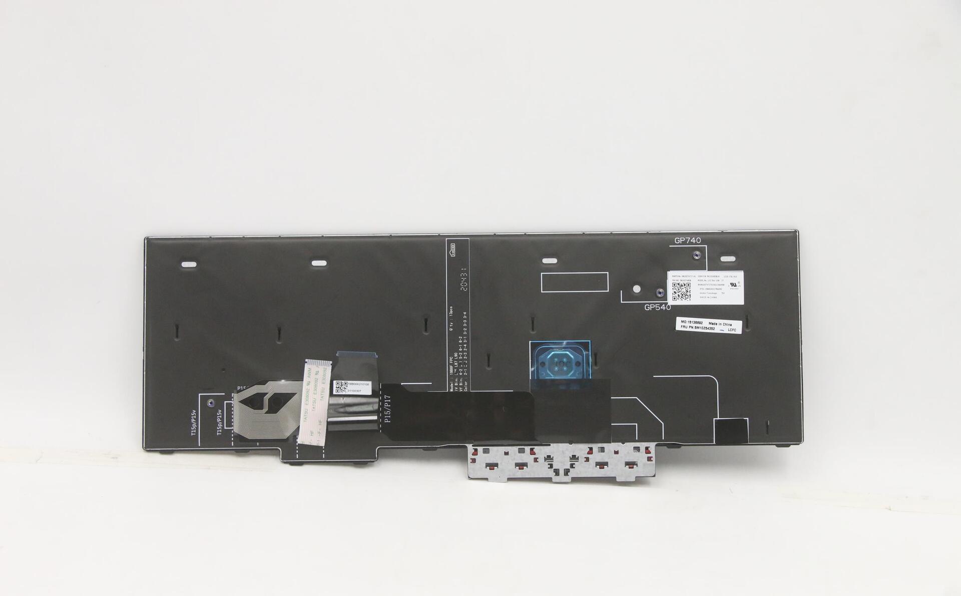Lenovo 5M10Z54312 - Tastatur - Tastatur mit Hintergrundbeleuchtung - Lenovo - ThinkPad P17 Gen 1 (5M10Z54312)