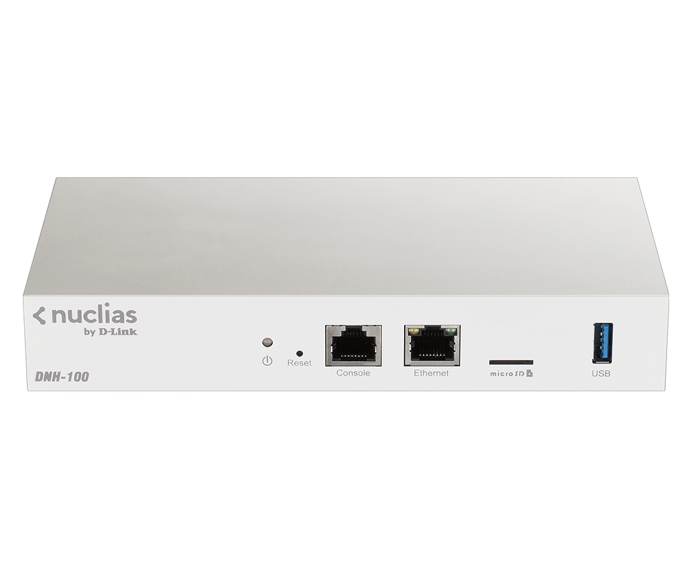 D-LINK DNH-100 Nuclias Connect Wireless Controller für bis zu 100 Access Points 1x 10/100/1000Base-T 1x USB 3.0 1x Micro SD Slot (DNH-100)