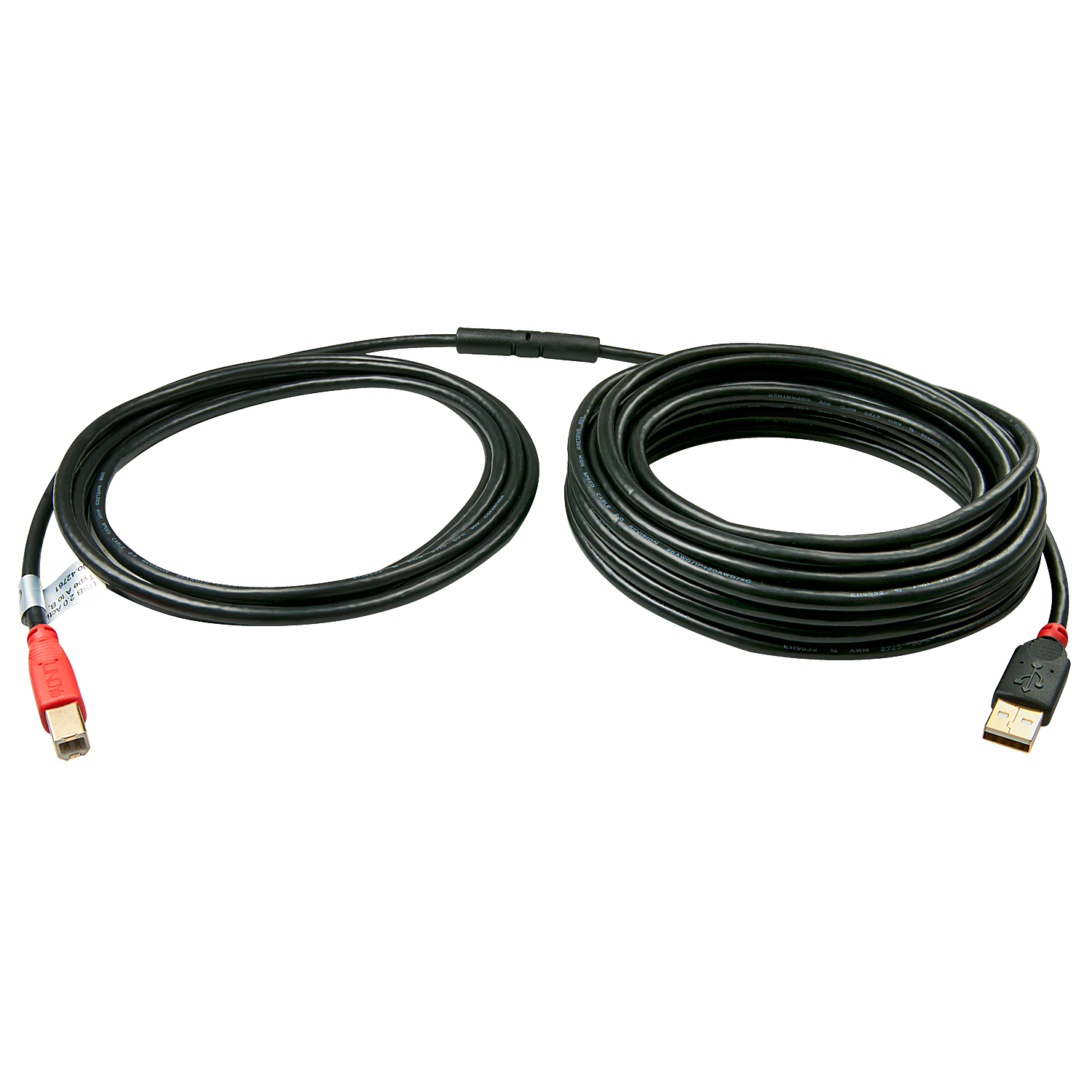 Lindy - USB-Kabel - USB (M) bis USB Typ B, 4-polig (M) - 15,0m - aktives Kabel (Signalregenerierung) (42762)