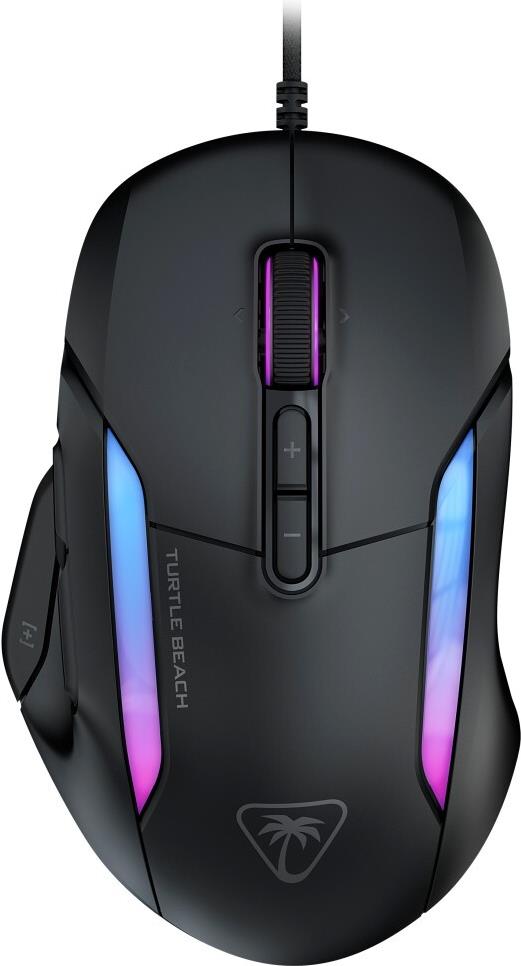 Turtle Beach Turtlebeach Kone II ergonomische RGB-Gaming-Maus mit 4D-Scrollrad, schwarz (TBM-1003-05)
