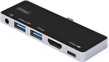 StarTech.com USB-C Digital AV-Multiport-Adapter - USB-C auf 4K 60Hz HDMI 2.0 - USB-C Power Delivery 100W - 3-Port USB 3.0 Hub - Audio - USB-C Mini Dock - Portable USB Typ-C Travel Dock (DKT30ICHPD)