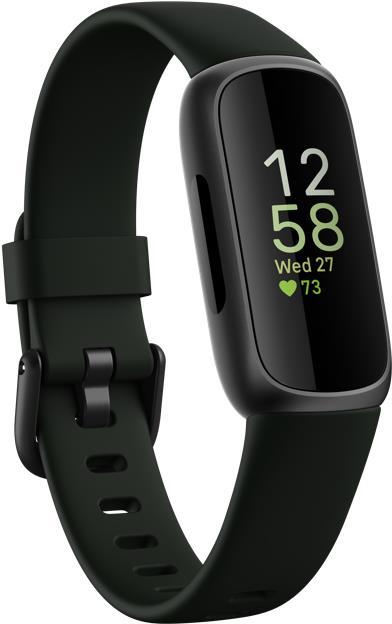 Fitbit Inspire 3 - Schwarz - Aktivitätsmesser mit Band - Silikon - Midnight Zen - Handgelenkgröße: bis zu 221 mm - Bluetooth (FB424BKBK)