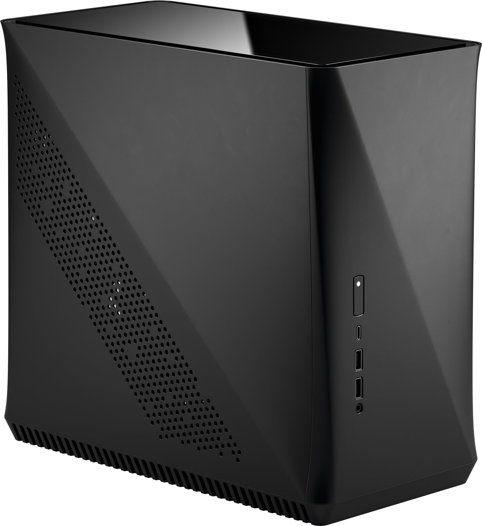 Fractal Design Era ITX - Midi Tower - PC - Aluminium - Stahl - Gehärtetes Glas - Karbon - ITX - 12 cm (FD-CA-ERA-ITX-BK)