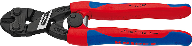 Knipex CoBolt - Bolzenschneider - Chrom-Vanadium-Stahl - Kunststoff - Blau/Rot (71 12 200)