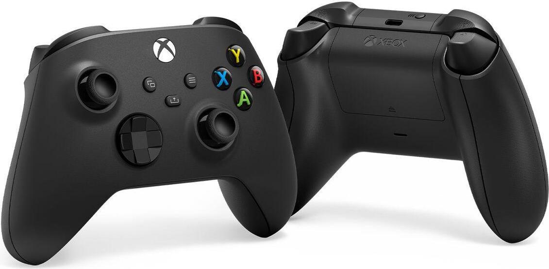 Microsoft Xbox Wireless Controller - Game Pad - kabellos - Bluetooth - Schwarz - für Microsoft Xbox Series X, Microsoft Xbox One S, Microsoft Xbox One X, Microsoft Xbox One, PC (QAT-00009)