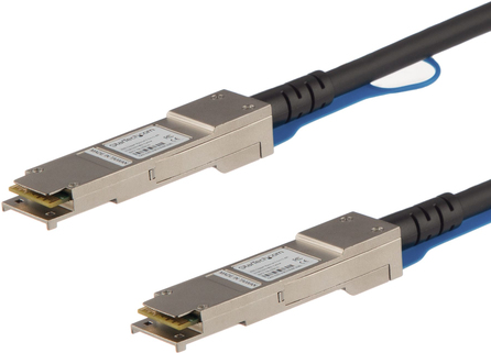 StarTech.com 3m QSFP-H40G-CU3M kompatibel - QSFP+ Direktverbindungskabel - 40G QSFP+ Kabel - Passives Twinax Kabel - QSFP Kabel - 40GBase Direktanschlusskabel - QSFP+ eingerastet bis QSFP+ eingerastet - 3 m - twinaxial - SFF-8436 - passiv - Schwarz