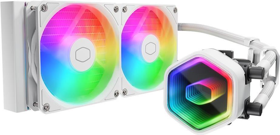 Cooler Master MasterLiquid 240 Core II - Prozessor-Flüssigkeitskühlsystem - Kühlergröße: 360 mm - (für: LGA1851, LGA1700, LGA1200, LGA2066, LGA2011-3, LGA2011, LGA1151, LGA1150, LGA1155, LGA1156, AM4, AM5) (MLW-D24M-A18PA-RW)