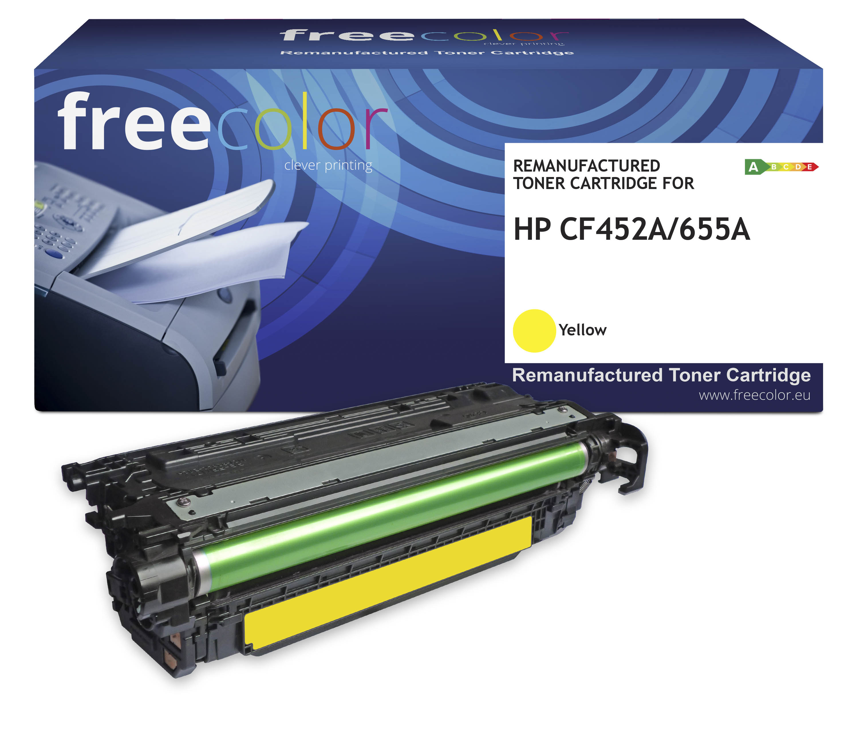 freecolor M652Y-FRC Toner einzeln ersetzt HP CF452A Gelb 10500 Seiten Kompatibel Toner (CF452A)