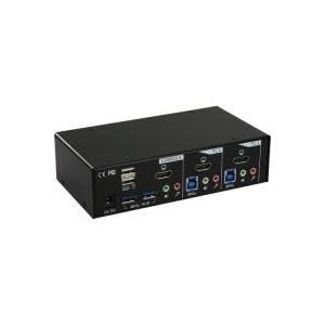 INLINE - KVM-/Audio-/USB-Switch - 2 x KVM/Audio/USB - 1 lokaler Benutzer - Desktop