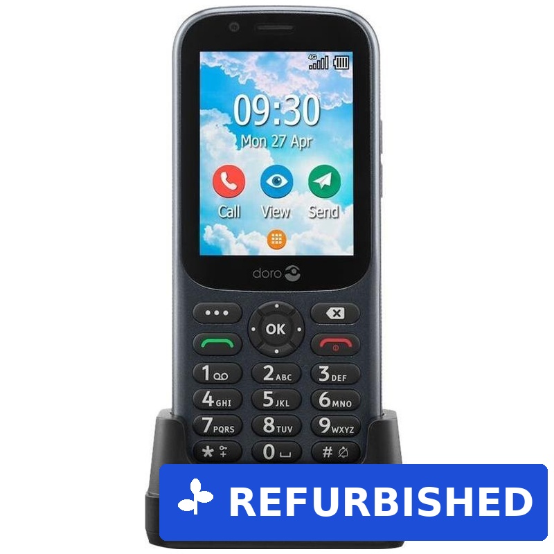 DORO 730X - Mobiltelefon - Dual-SIM - 4G LTE - 1,3GB - microSD slot, - microSD slot - 320 x 240 Pixel - 3 MP - DorOS - Graphite (380472) (geöffnet)