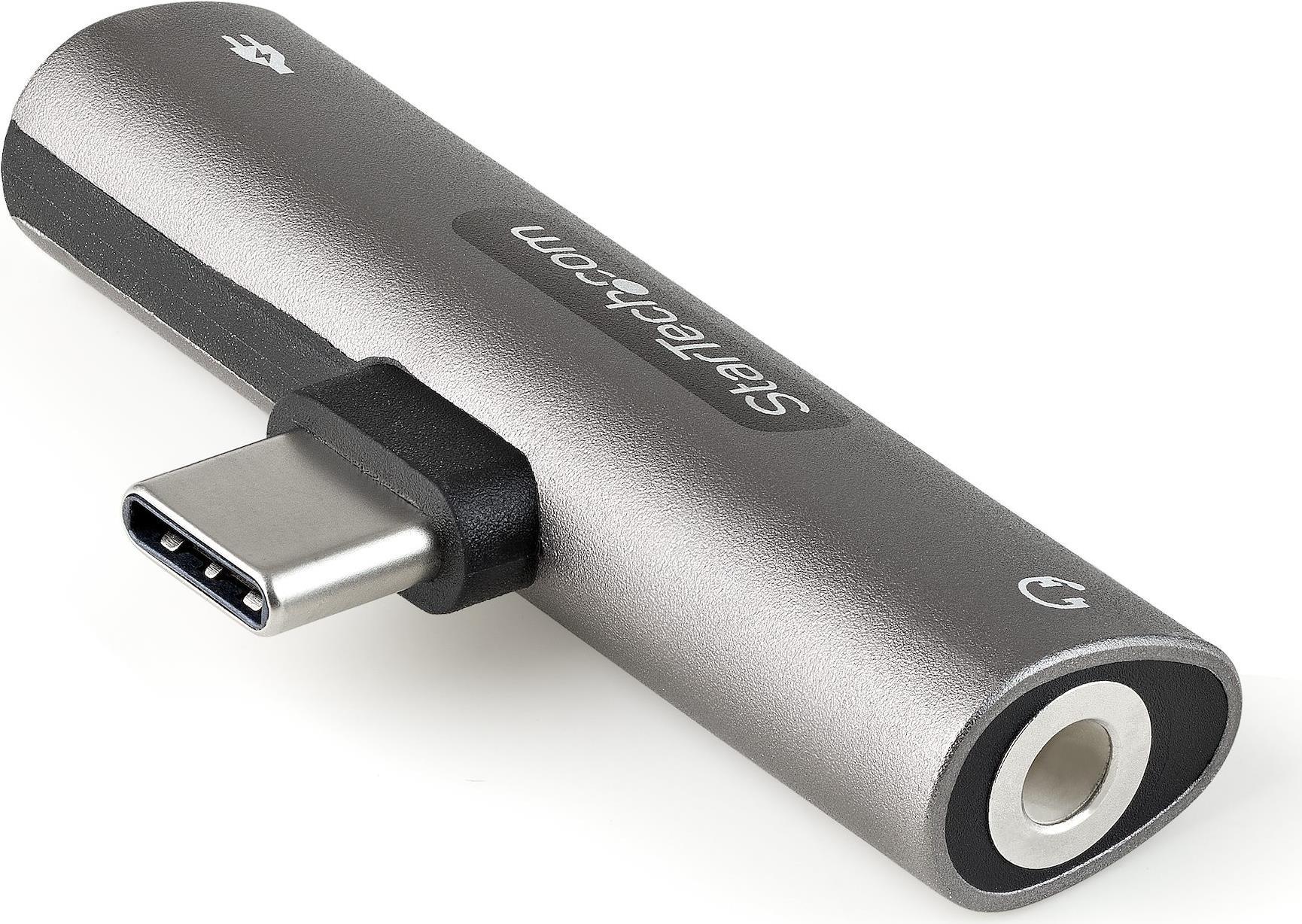 StarTech.com USB C Audio & Charge Adapter, USB-C Audio Adapter w/ 3.5mm TRRS Headphone/Headset Jack and 60W USB Type-C Power Delivery Pass-through Charger, For USB-C Phone/Tablet/Laptop - USB-C to Audio & Charging (CDP235APDM) - Dockingstation - USB-C