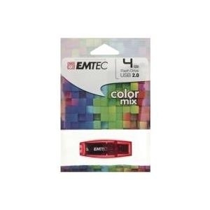 Emtec C410 Color Mix - USB-Flash-Laufwerk - 4 GB - USB 2.0 (ECMMD4GC410)