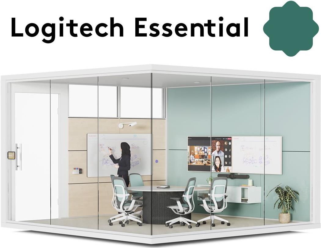 Logitech Essential for Rooms - One Year Service Plan - Abonnement-Lizenz (1 Jahr) + Logitech Basic Support - 1 Raum (994-000362)