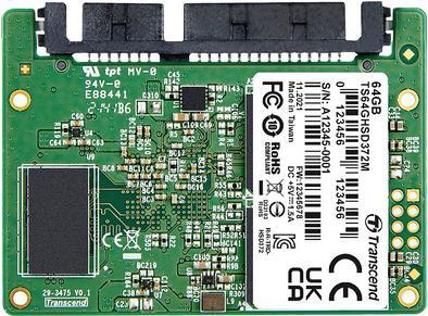 Transcend HSD372M. SSD Speicherkapazität: 64 GB, SSD-Formfaktor: Half-slim, Lesegeschwindigkeit: 530 MB/s, Schreibgeschwindigkeit: 200 MB/s, Datenübertragungsrate: 6 Gbit/s (TS64GHSD372M)
