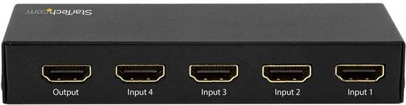 StarTech .com 4 Port HDMI Automatic Switch - 4K HDMI Switch Box - Ultra HD 4k 60Hz - Video/Audio-Schalter - 4 Anschlüsse HDMI Switch (HDMI Port unterstützt Ultra-HD bei 4K 60 Hz, HDMI 2.0 Switch mit automatischer Umschaltung). (VS421HD20)
