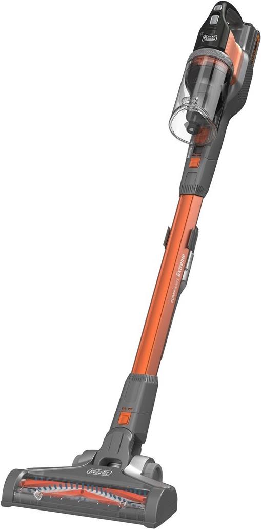 Black & Decker BHFEV182C-QW Stabstaubsauger/Elektrischer Besen 2-in-1-Stabstaubsauger Akku Trocken Beutellos Orange - Titan 2 Ah (BHFEV182C-QW)