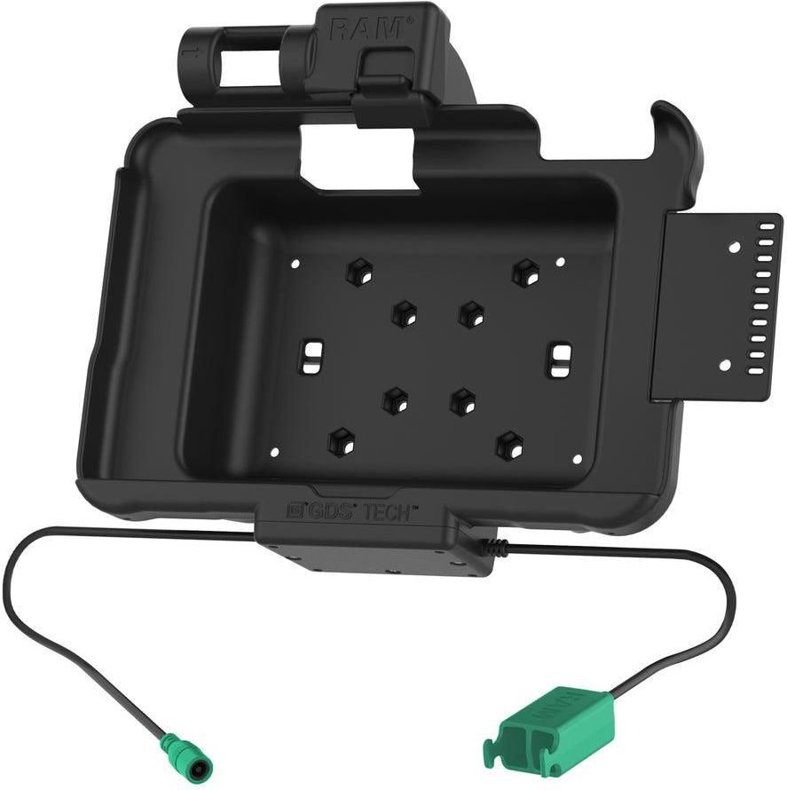 RAM Mounts Form-Fit Halteschale für Zebra ET51/56 (8') Diese RAM Mounts Halteschale ist für Zebra ET5x 8.3? & 8.4? Serie mit Rugged Boot geeignet.Die Halteschale wird durch einen 5.5mm DC-Anschluss mit Strom versorgt und lädt das Gerät in dem Dock auf.Per
