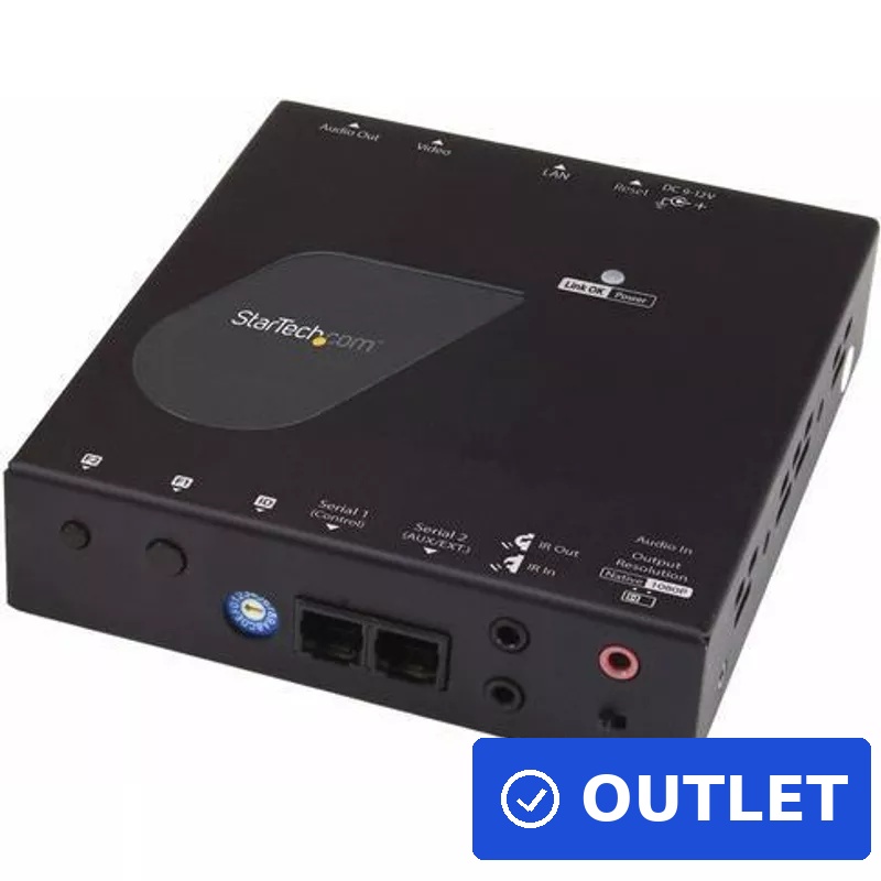 StarTech.com 4K HDMI over IP Empfänger für ST12MHDLAN4K - 4K Receiver - HDMI over Cat 6 - 4K AV Receiver - Erweiterung für Video/Audio - GigE, HDMI - bis zu 100 m - Sonderposten