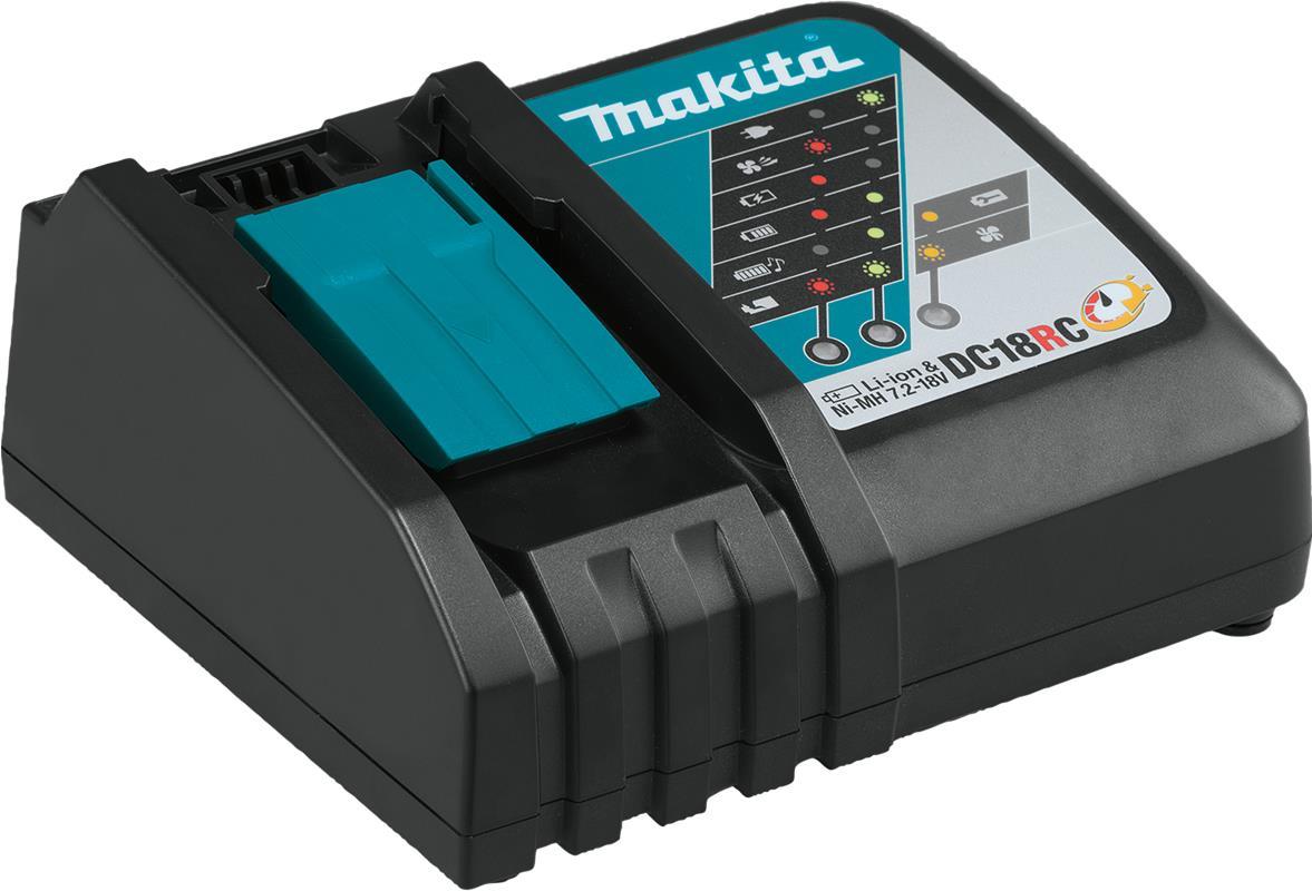 Makita DC18RC - Batterieladegerät - 1 x Batterien laden - für Makita DCS553, DGA514, DGA901, DHP453, DHP482, DHS630, DLW140, DLX3179, DML815, LXT DBN500 (DC18RC)