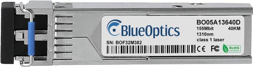 Level One SFP-2230 kompatibler BlueOptics© SFP Transceiver für Singlemode Datenübertragungen mit 155 Mbit in Glasfaser Netzwerken. Unterstützt Fast Ethernet oder SONET/SDH Anwendungen in Switchen, Routern und ähnlicher Hardware. BlueOptics SFP Transceiver