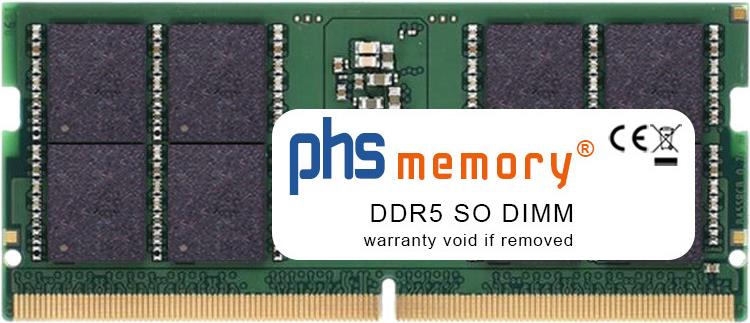 PHS-memory 32GB RAM Speicher kompatibel mit Medion ERAZER Beast X40 (MD62611) DDR5 SO DIMM 5600MHz PC5-44800-S (SP527210)