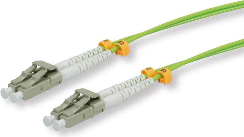 Roline - Patch-Kabel - LC Multi-Mode (M) bis LC Multi-Mode (M) - 10 m - Glasfaser - 50/125 Mikrometer - OM5 - halogenfrei - grün