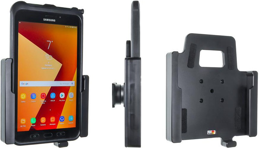 Brodit 711002. Handy-Gerätetyp: Handy/Smartphone, Vorgesehene Verwendung: Innenraum, Typ: Passive Halterung. Kompatible Betriebssysteme: Samsung Galaxy Tab Active (711002)