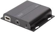 DIGITUS Professional 4K HDMI Extender via CAT / IP (receiver unit) - Video-/Audio-/Infrarot-Übertrager - HDMI - bis zu 120 m (DS-55123)