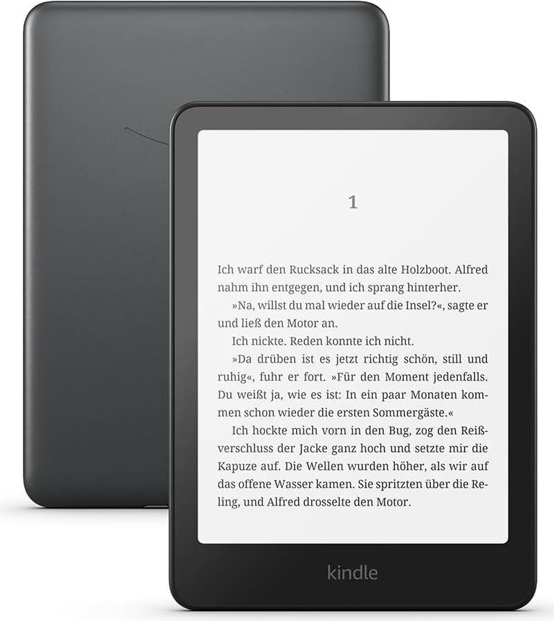 Amazon.com Amazon Kindle Paperwhite Signature Edition - 12. Generation - eBook-Reader - 32GB - 17,8 cm (7) einfarbig Paperwhite - Touchscreen - Bluetooth, Wi-Fi - metallisch schwarz - ohne Werbung (B0CFPN47NY)