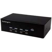 StarTech.com 4 Port KVM Switch mit Dual-VGA und 4-fach USB Hub - USB2.0 - KVM-/Audio-/USB-Switch - 4 x KVM/Audio/USB - 1 lokaler Benutzer - Desktop - für P/N: SV431RACK, SVA12M2NEUA, SVA12M5NA (SV431DVGAU2A)