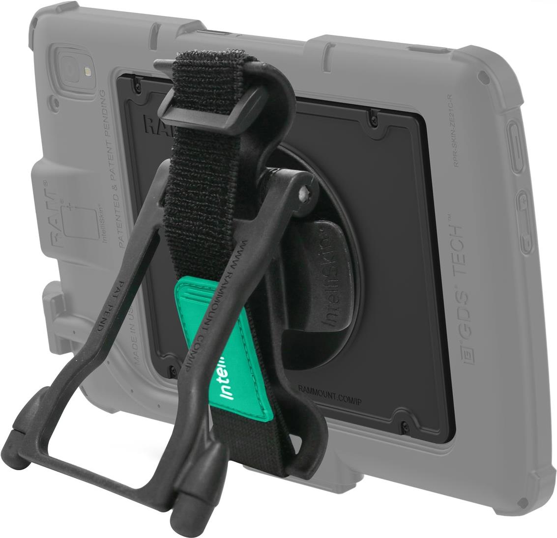RAM Mounts GDS Handschlaufe für Zebra ET4x 25,40cm (10)  Enterprise Tablet - IntelliSkin-Hülle oder OEM Schutzgehäuse, Standfunktion (RAM-GDS-HS1-ZE21U)