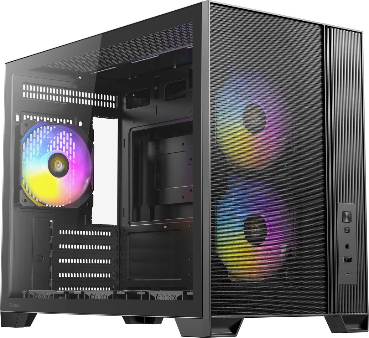 Antec Geh Mini FLUX M Micro-ATX/Mini-ITX o.N. BK retail - Midi/Minitower - ATX (0-761345-10253-7)