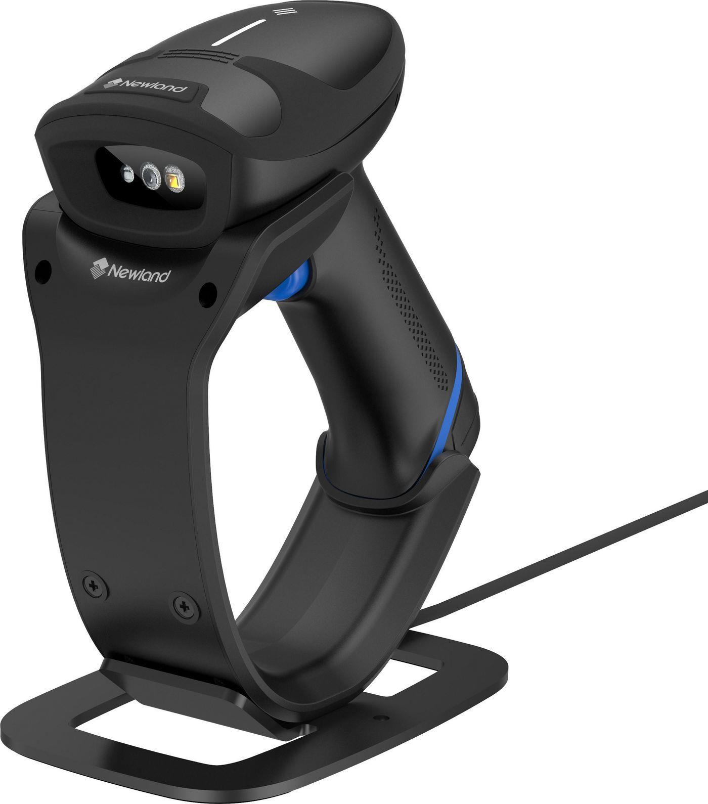 Newland HR33 Marlin, CMOS, BT, 2D, BT, Kit (USB) Bluetooth Scanner, 2D, Imager (Belichtung: weiß), OCR, Bluetooth, inkl.: Kabel (USB, gerade), Lade-/Übertragungsstation, Schutzart: IP52 (NLS-HR3300-BT)