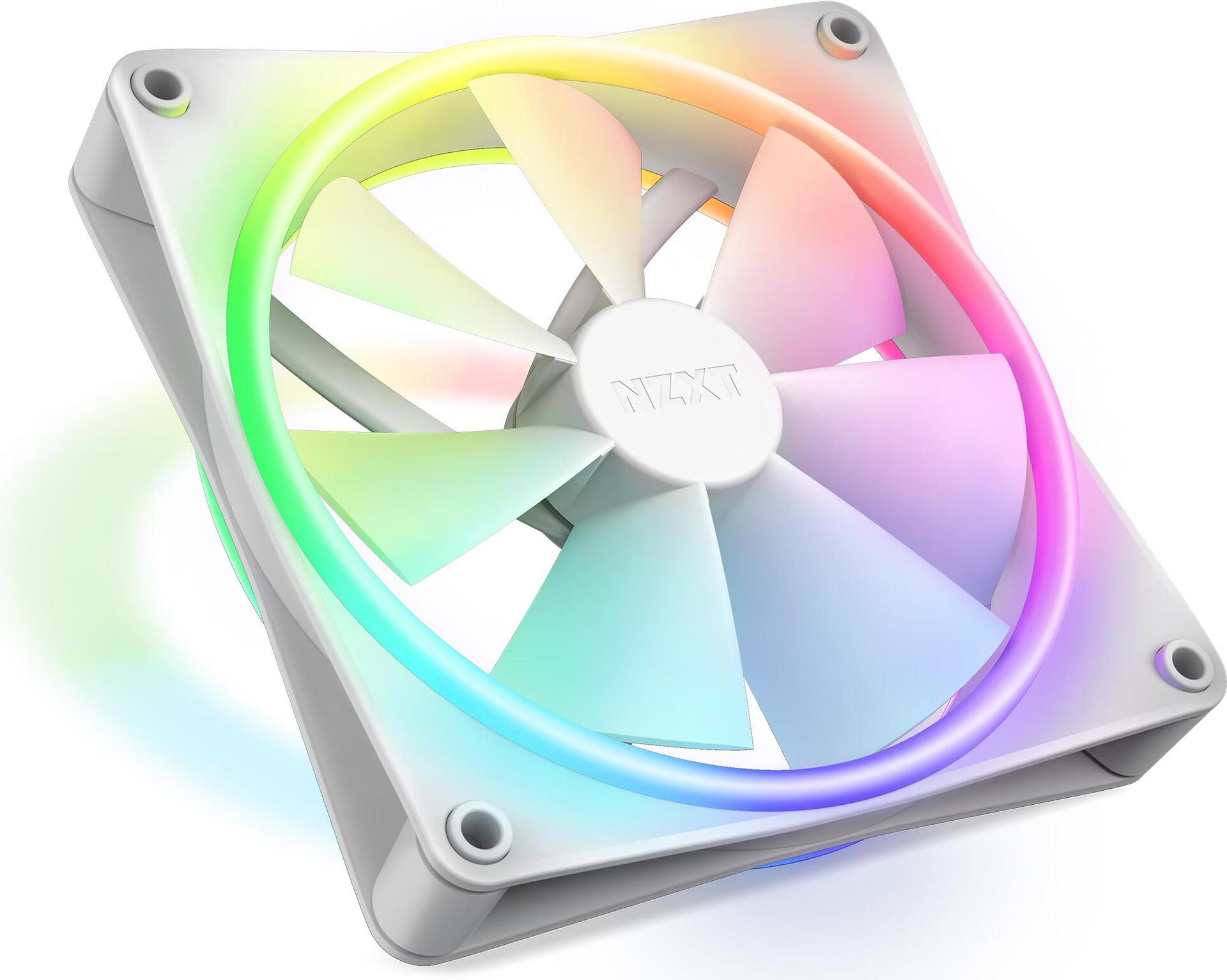 NZXT F120 RGB DUO. Typ: Ventilator, Lüfterdurchmesser: 12 cm, Rotationsgeschwindigkeit (min.): 500 U/min, Rotationsgeschwindigkeit (max.): 1800 U/min, Geräuschpegel (hohe Geschwindigkeit): 29 dB, Maximaler Luftstrom: 48,58 cfm, Maximum Luftdruck: 2,42 mmH