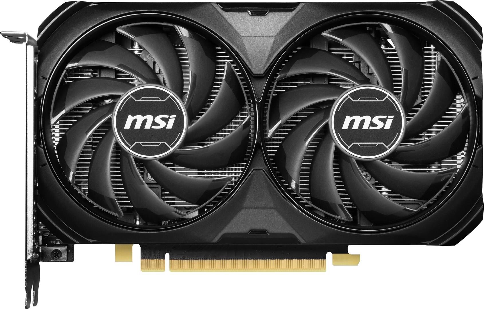 MSI GeForce RTX 4060 Ti 8G VENTUS 2X BLACK E1 OC - Grafikkarten - GeForce RTX 4060 Ti - 8GB GDDR6 - PCIe 4,0 x16 - 3 x DisplayPort, HDMI - Schwarz (V512-001R)