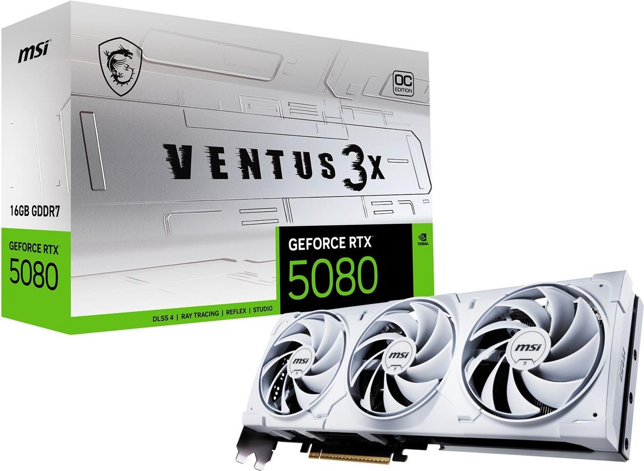 MSI GeForce RTX 5080 16G VENTUS 3X OC - Grafikkarten (V531-062R)