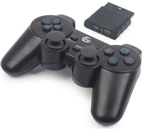 GEMBIRD JPD-WDV-01 - Game Pad - 12 Tasten - drahtlos - 2,4 GHz - für Sony PlayStation 2, Sony PlayStation 3 (JPD-WDV-01)