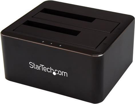 StarTech .com Dual Bay SATA HDD Docking Station - for 2 x 2.5 / 3.5 SATA SSD / HDD - Hot Swap - Hard Drive Docking Station - SSD Dock - HDD-Dockingstation - SATA 6Gb/s - USB 3.0 SATA Festplatten Dockingstation für 2x 2,5/3.5 SATA SSDs/HDDs - USB 3.0 - HDD