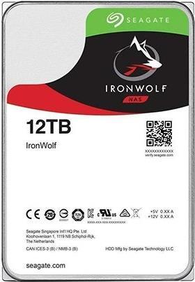 Seagate IronWolf ST12000VN0008 - Festplatte - 12TB - intern - 3.5 (8,9 cm) - SATA 6Gb/s - 7200 U/min - Puffer: 256MB (ST12000VN0008)