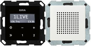 Gira Unterputz-Radio RDS - Radio - eingebaut