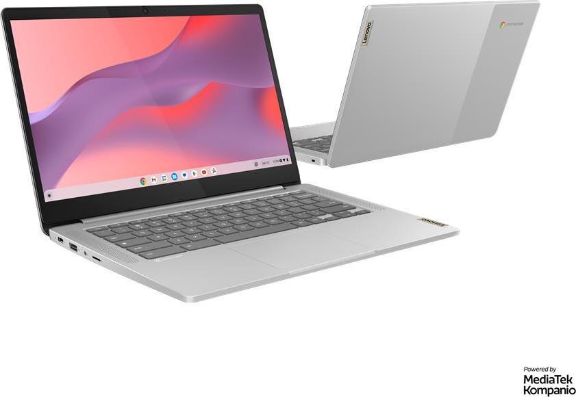 Lenovo IdeaPad Slim 3 Chrome Chromebook 35,6 cm (14) Full HD MediaTek Kompanio 520 4 GB LPDDR4x-SDRAM 128 GB eMMC Wi-Fi 6 (802.11ax) ChromeOS Grau (82XJ002KGE) - Sonderposten - Sonderposten