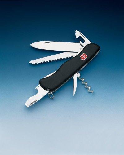 Victorinox Forester - Messer mit klappbarer Klinge - Multi-Tool-Messer - Spey-Punkt - Edelstahl - Polyamid - Schwarz (0.8363.3)