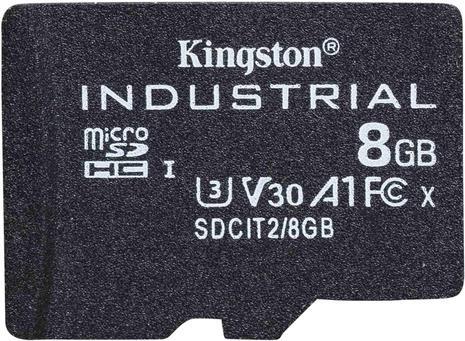 Kingston Industrial - Flash-Speicherkarte - 8 GB - A1 / Video Class V30 / UHS-I U3 / Class10 - microSDHC UHS-I