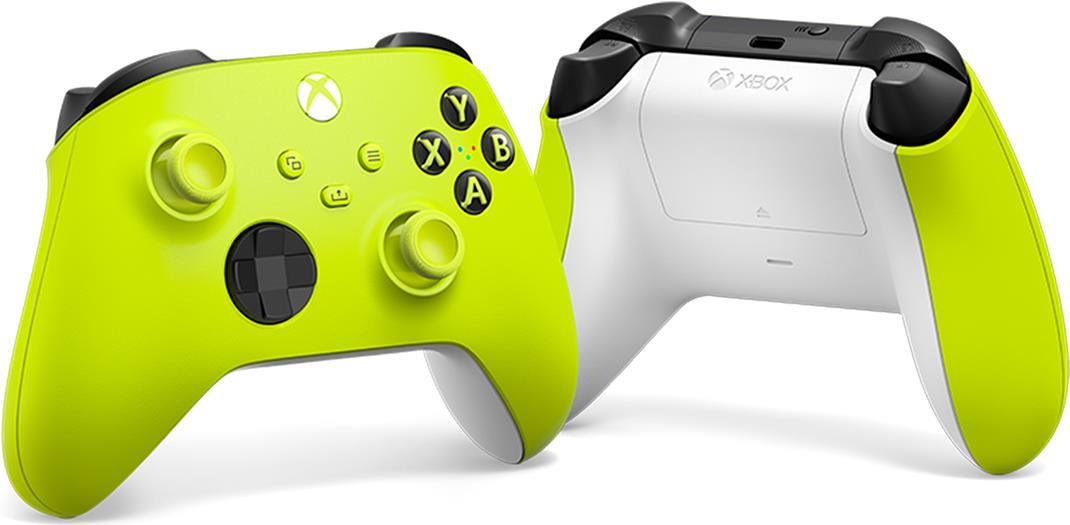 Microsoft Xbox Wireless Controller - Game Pad - kabellos - Bluetooth - Electric Volt - für PC, Microsoft Xbox One, Android, Microsoft Xbox Series S, Microsoft Xbox Series X, iOS (QAU-00022)