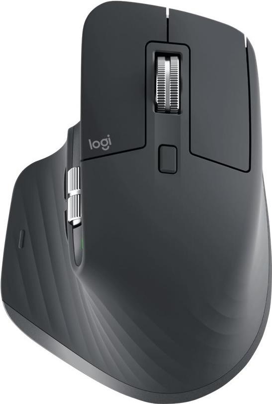Logitech Master Series MX Master 3S for Business - Maus - ergonomisch - Für Rechtshänder - optisch - 7 Tasten - kabellos - Bluetooth - Logitech Logi Bolt USB-Receiver - Graphite (910-006582)