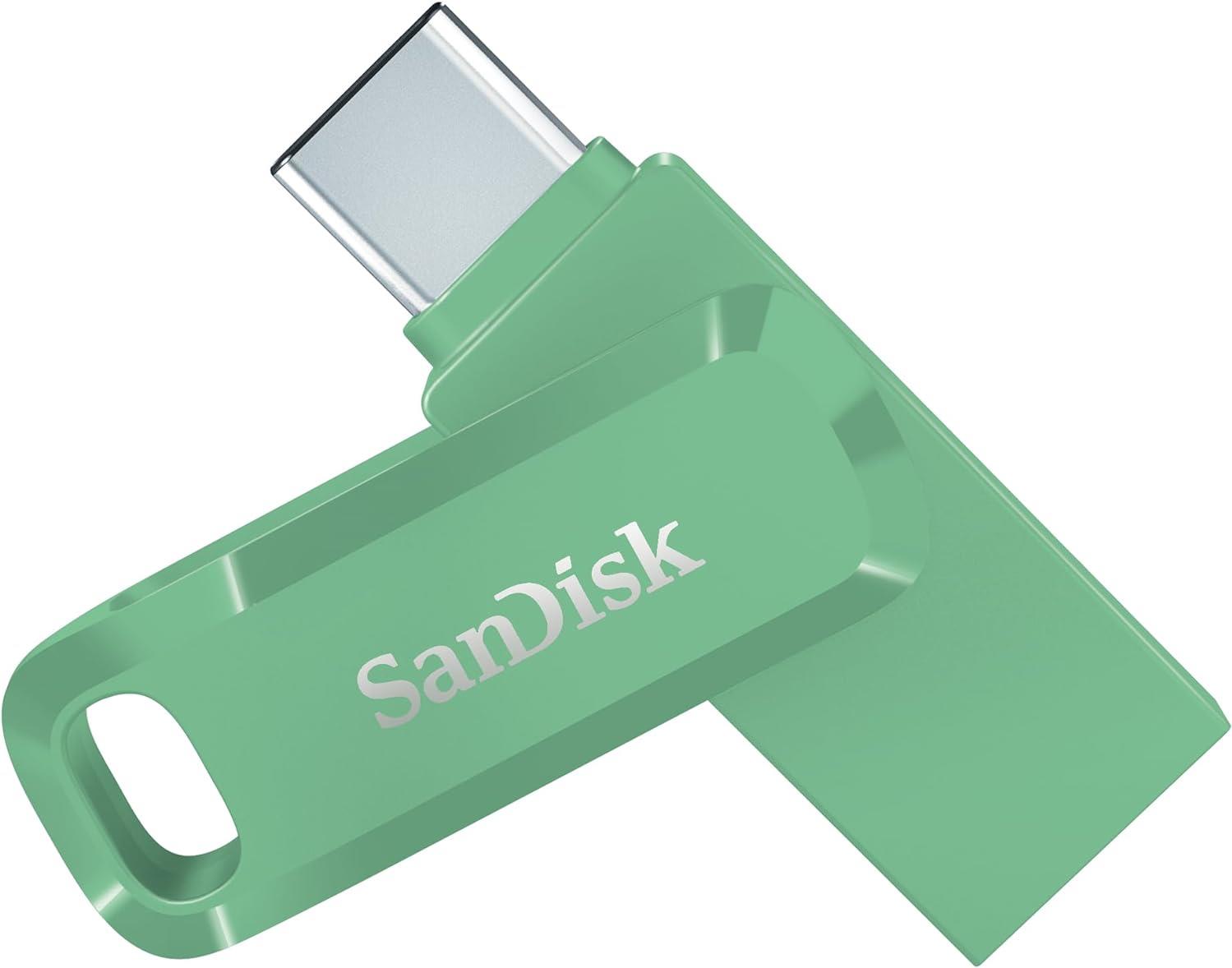 SanDisk Ultra Dual Drive Go - USB-Flash-Laufwerk - 128GB - USB 3,2 Gen 1 / USB-C - Absinthe Green (SDDDC3-128G-G46AG)