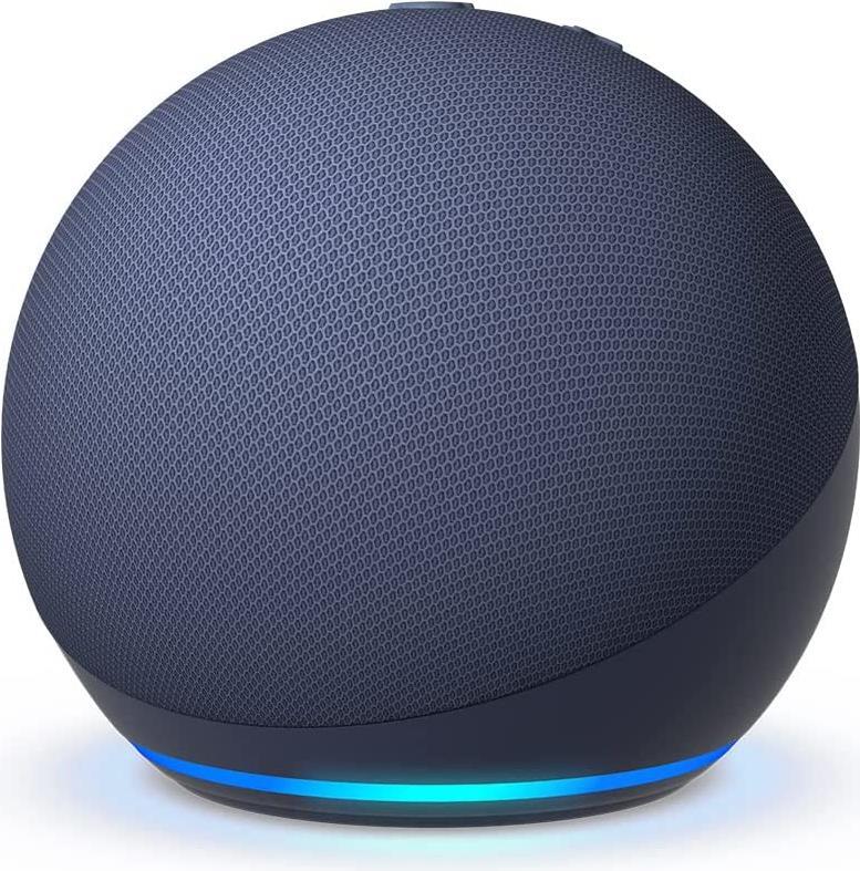 Amazon Echo Dot (5. Gen) - Amazon Alexa - Sphärisch - Blau - Deutsch - Englisch - Spanisch - Französisch - Italienisch - Android - Fire OS - 4,4 cm (B09B8RF4PY)