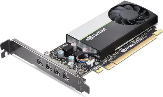 Lenovo NVIDIA T600 - Grafikkarten - T600 - 4 GB GDDR6 - PCIe 3.0 x16 - 4 x Mini DisplayPort - für ThinkStation P348 30EQ, 30ER, P350 30E3, 30E4, P520 30BQ, P620 30E0, 30E1 (4X61E26090)