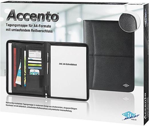 Wedo 58 64301 - Leder - Schwarz - Visitenkarte - Papier - 5 Taschen - 255 mm - 45 mm (58 64301)